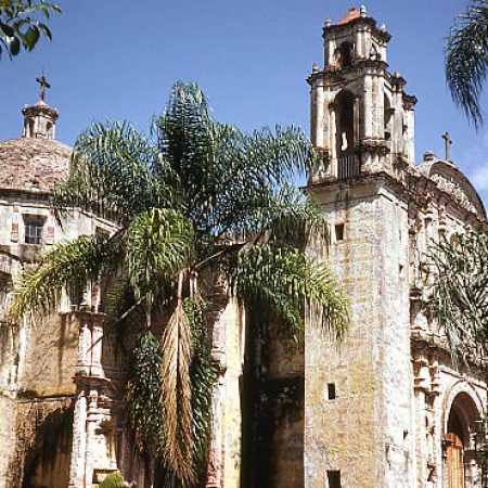Cathedral during daytime in city of Cuernavaca Mexico